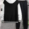 Men’s Baseball Uniform Set with Overlapping Letter Design 2pcs + Shorts