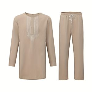 Men's clothing, African wedding suits, African clothing. African groom suit, African dress, African fashion, African Clothes For Men, African Traditional Clothes For Men, Dress Shirt Men, African Wedding Attire, Ethnic Wedding Suit, Long Sleeve Shirt, Geometric Pattern Design, Highquality Stitching, Men'S Formal Wear, Groom Party Wear, Wedding Guests