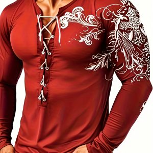 Men's Casual Henley Shirt