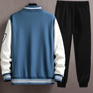 New Arrival Varsity Jacket and Pants Set for Men